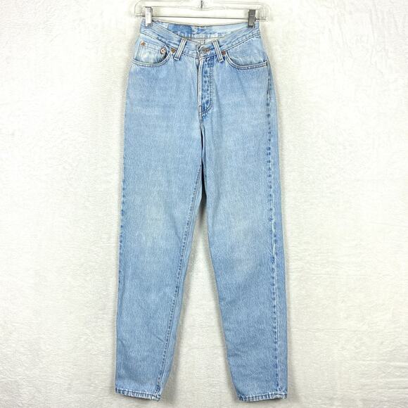 VTG 90s Levis 501 Jeans Women 5 Short (26x29) Button Fly Distressed Faded USA - Picture 2 of 12